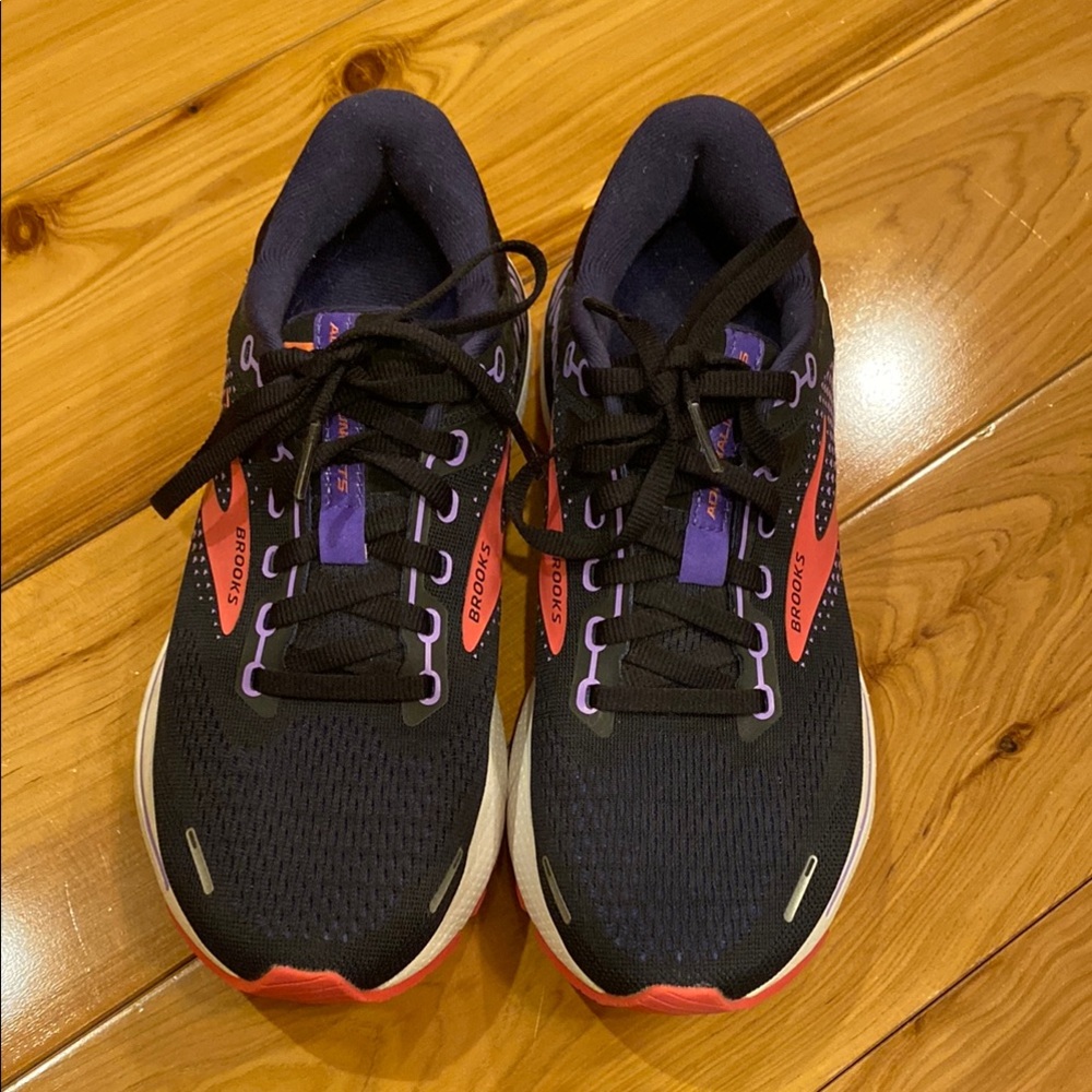 Brooks Women's Navy and Pink Running Shoes
